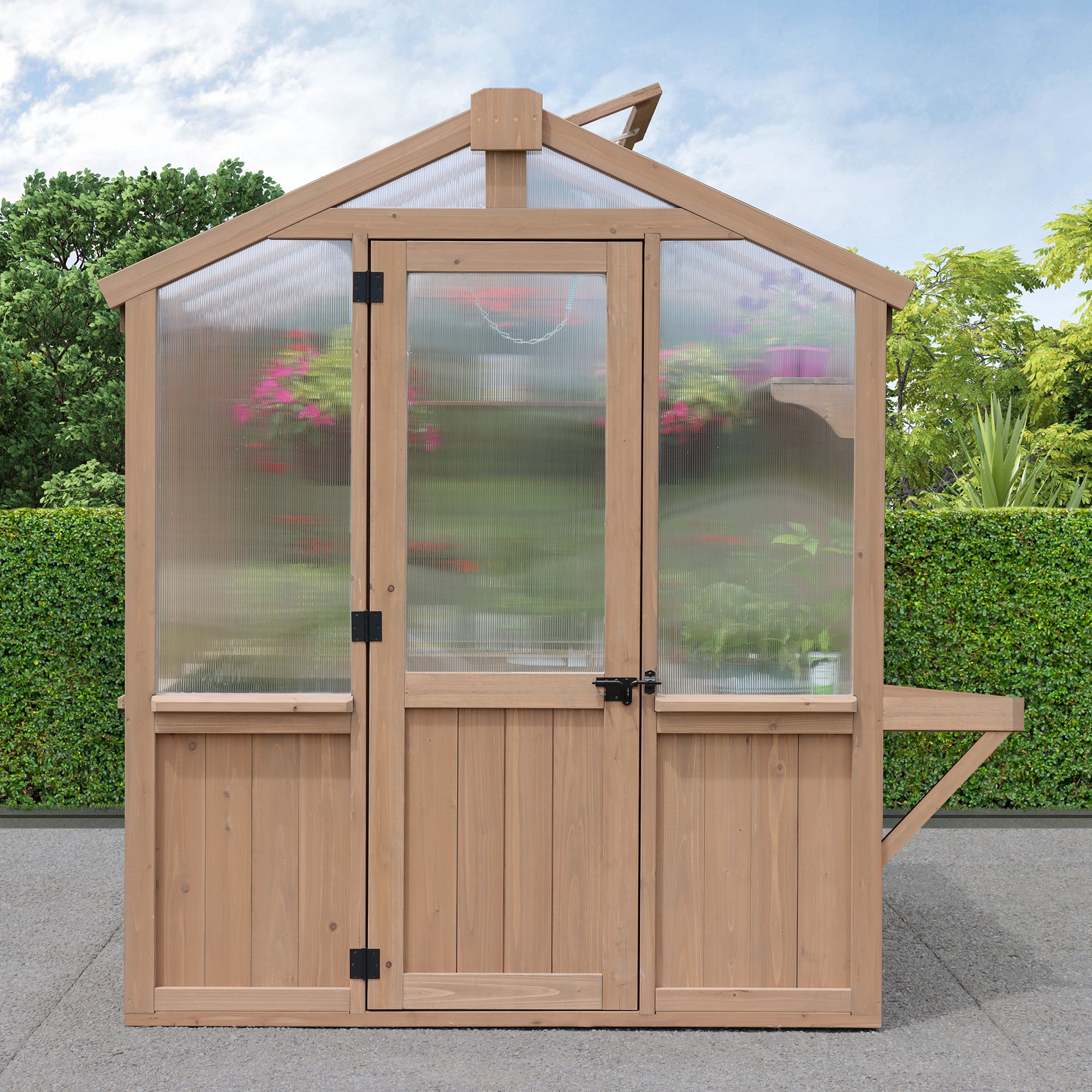 6.7' x 7.8' Greenhouse Set with Workstation (Assembly Included)